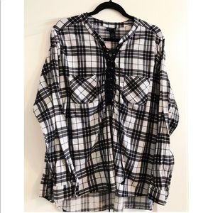 *4 for $20* Rue 21 plus size plaid blouse 2x